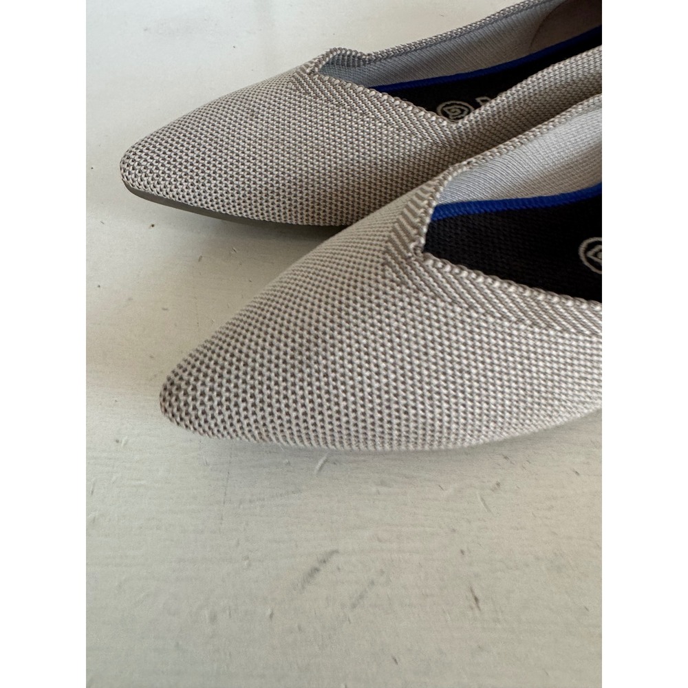 Rothy's The Point Flats in light gray - Picture 6 of 11